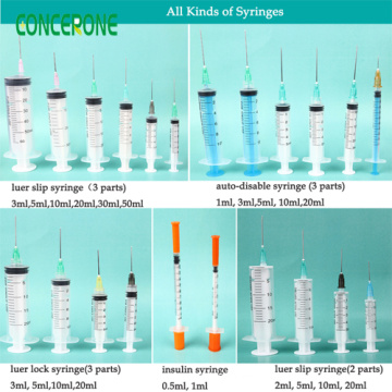 Medical Equipment Disposable Plastic Syringe, Insulin Syringe, Veterinary Syringe